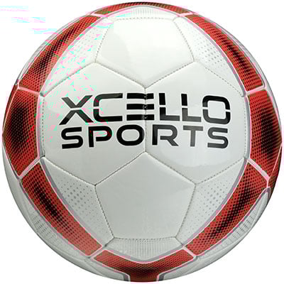 16 Soccerball - Red-Black-Silver-White NO SIZE