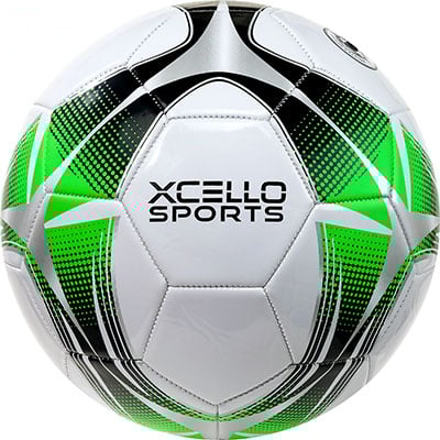 4 Soccerball - White-Green-Black