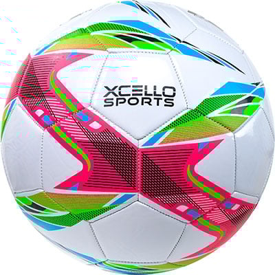 9 Soccerball - Pink-Green-Blue